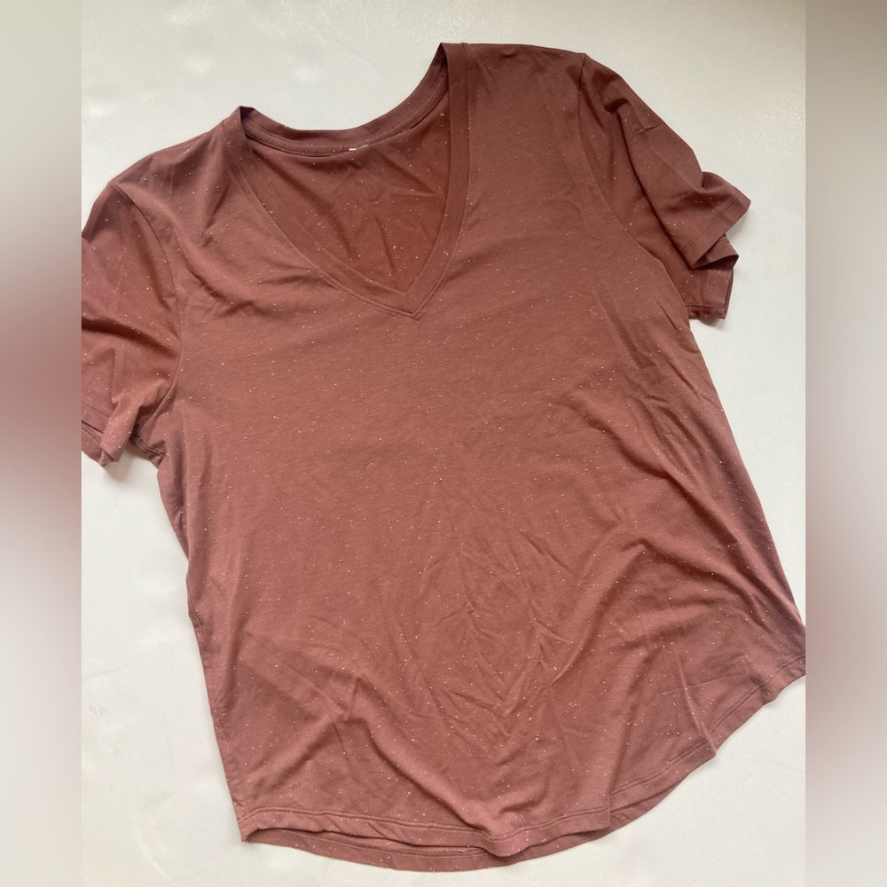 Lululemon speckled love v-neck tee
